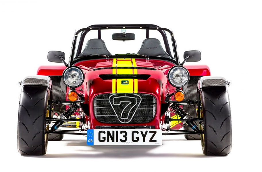 12. Caterham Seven 620R. Topphastighet: 249 km/h, 0-100 på 2,9 sekunder. 12. Caterham Seven 620R. Topphastighet: 249 km/h, 0-100 på 2,9 sekunder.